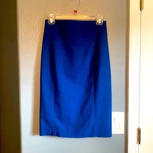 Express royal blue pencil skirt size 2